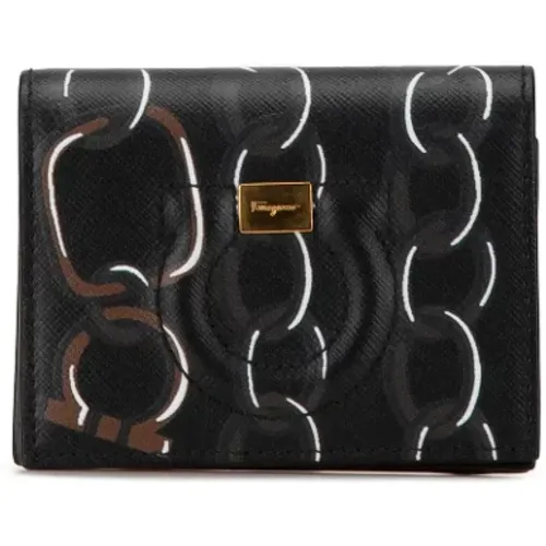 Pre-owned Leather wallets , female, Sizes: ONE SIZE - Salvatore Ferragamo Pre-owned - Modalova