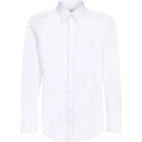 Weißes Baumwollhemd für Männer - Dolce & Gabbana - Modalova
