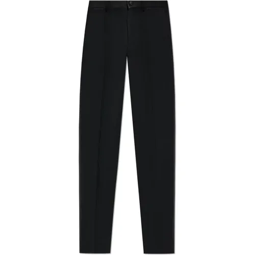 Creased trousers , male, Sizes: L - Dolce & Gabbana - Modalova