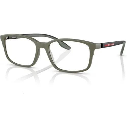 Modern Statement Eyeglasses , male, Sizes: 56 MM - Prada - Modalova