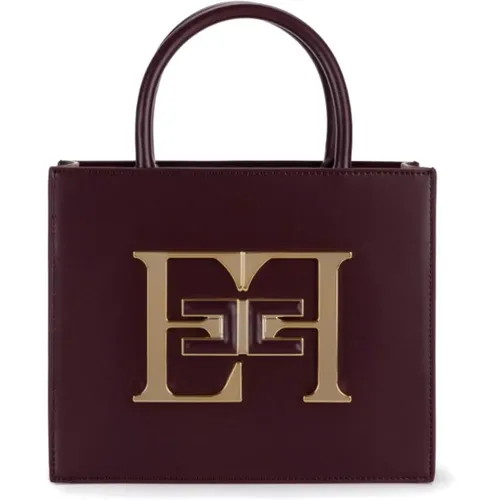 Handtasche mit Logo und Schultergurt - Elisabetta Franchi - Modalova