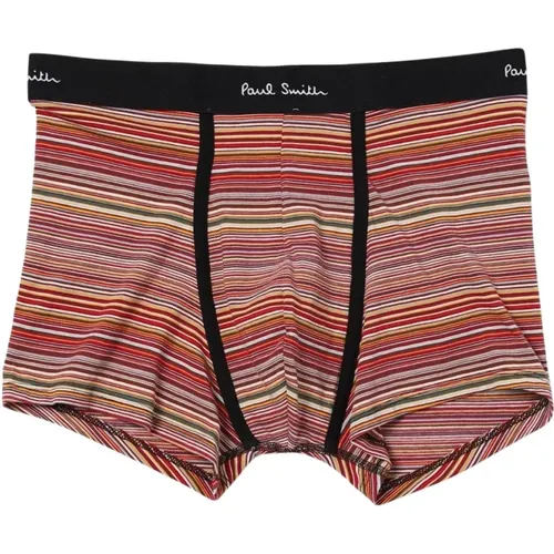 Bottoms, male, , Size: M Blue Striped Boxer Briefs Comfort - Paul Smith - Modalova