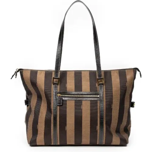 Pre-owned Tote Bags, female, , Size: ONE SIZE Pre-owned Canvas fendi-bags - Fendi Vintage - Modalova