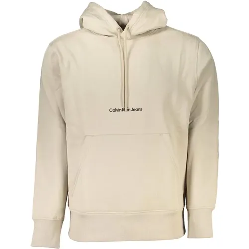 Fleece-Lined Hoodie - Timeless Comfort , male, Sizes: XL, 2XL, S, M, L - Calvin Klein - Modalova