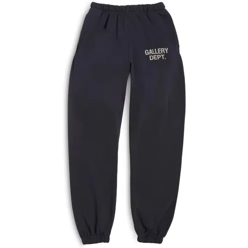 Sweatpants, male, , Size: L Souvenir Logo Sweat Pants '' - Gallery Dept. - Modalova