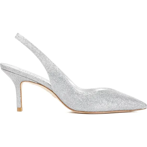 Silberne Ledersandalen Metallic Ss24 , Damen, Größe: 39 EU - Stuart Weitzman - Modalova