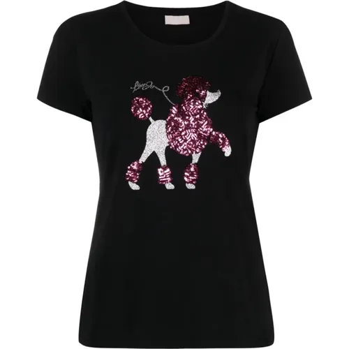 Sequin Embellished T-shirts and Polos , female, Sizes: S, M - Liu Jo - Modalova