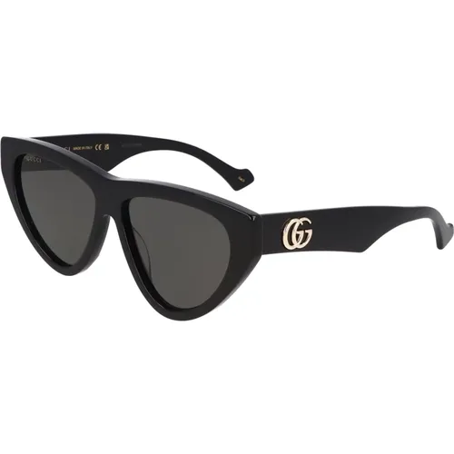 Irregular Metal Frame Sunglasses , female, Sizes: 58 MM - Gucci - Modalova