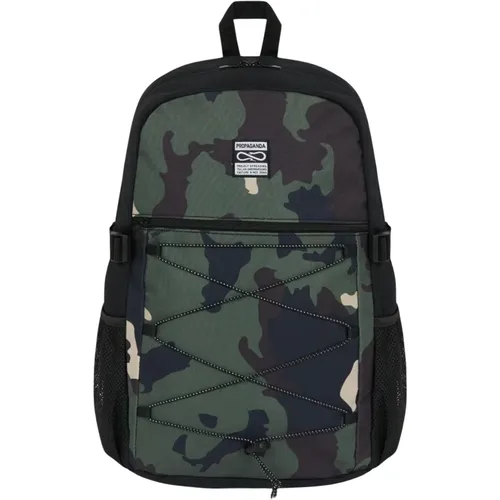 Camo Backpack with Laptop Pocket , unisex, Sizes: ONE SIZE - Propaganda - Modalova