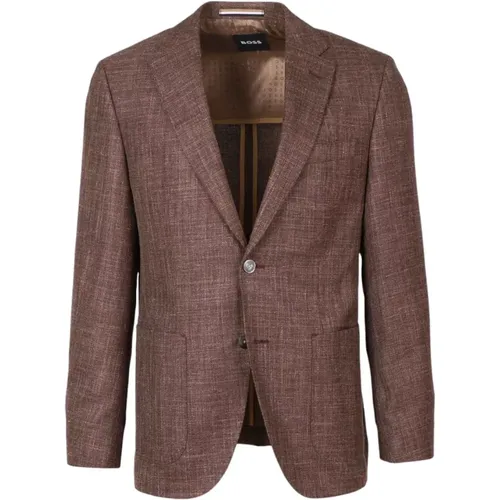 Blazers, male, , Size: L Slim Fit Blazer Jacket - Hugo Boss - Modalova