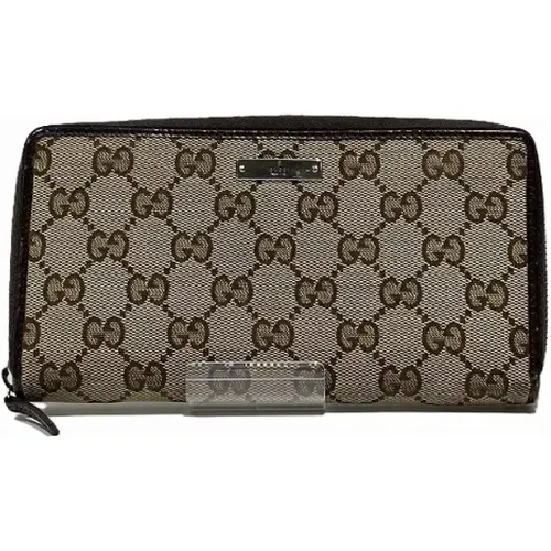 Pre-owned Canvas wallets , female, Sizes: ONE SIZE - Gucci Vintage - Modalova