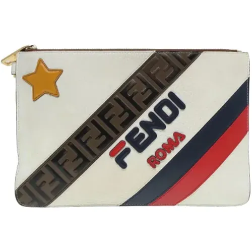 Pre-owned Clutches, female, , Size: ONE SIZE Pre-owned Leather clutches - Fendi Vintage - Modalova