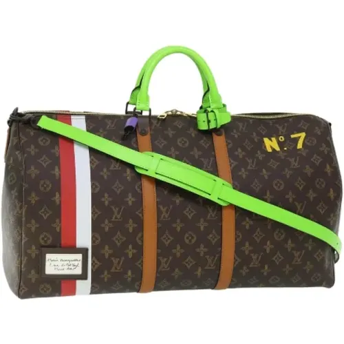 Pre-owned Weekend Bags, female, , Size: ONE SIZE Pre-owned Canvas louis-vuitton-bags - Louis Vuitton Vintage - Modalova