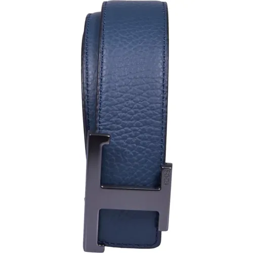 Belts, male, , Size: 110 CM Reversible and Black Leather Belt - TOD'S - Modalova