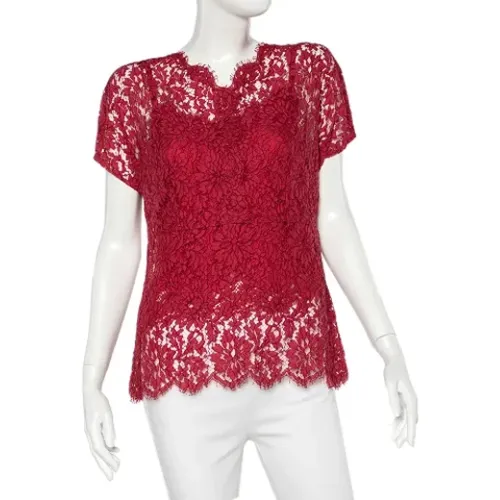 Pre-owned Tops, female, , Size: L Pre-owned Lace tops - Dolce & Gabbana Pre-owned - Modalova