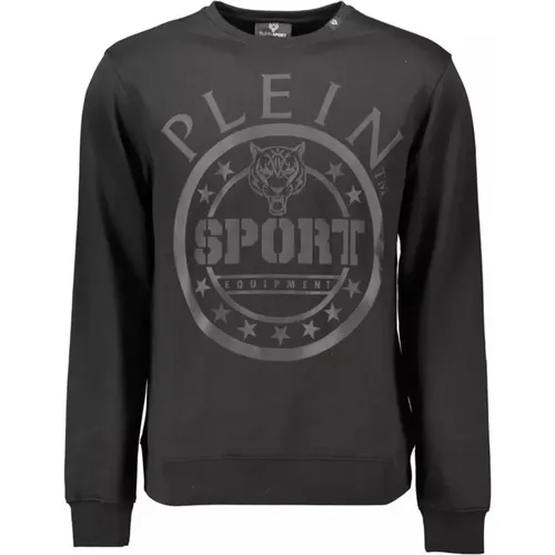 Schwarzer Logo Print Pullover Herren , Herren, Größe: XL - Plein Sport - Modalova