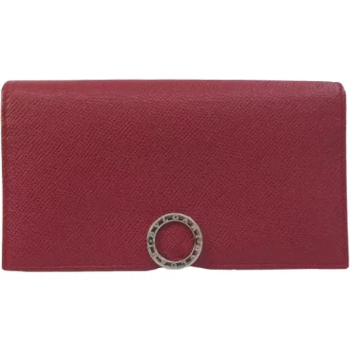 Pre-owned Wallets, female, , Size: ONE SIZE Pre-owned Leather wallets - Bvlgari Vintage - Modalova