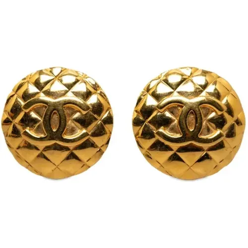 Pre-owned Jewellery, female, , Size: ONE SIZE Pre-owned Metal earrings - Chanel Vintage - Modalova