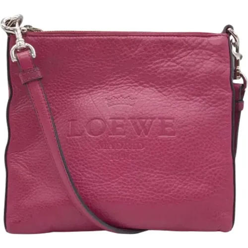 Pre-owned Cross Body Bags, female, , Size: ONE SIZE Pre-owned Leather shoulder-bags - Loewe Pre-owned - Modalova