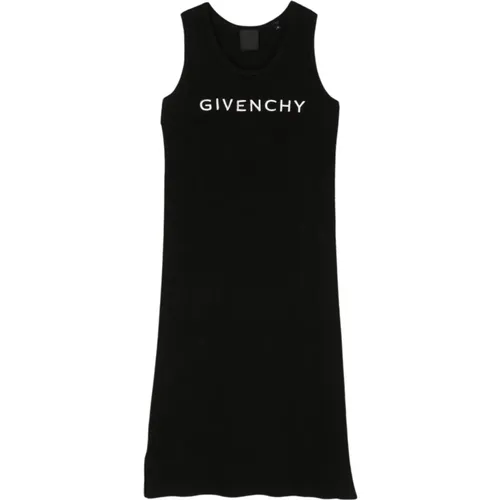 Schwarzes Besticktes Kleid mit 4G Motiv - Givenchy - Modalova