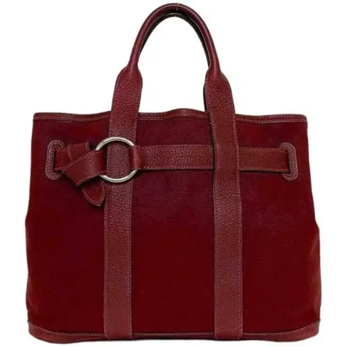 Pre-owned Tote Bags, female, , Size: ONE SIZE Pre-owned Canvas handbags - Hermès Vintage - Modalova