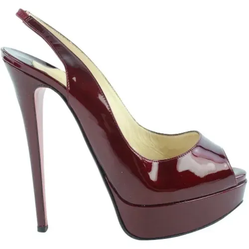 Pre-owned Nylon heels , female, Sizes: 4 UK - Christian Louboutin Pre-owned - Modalova