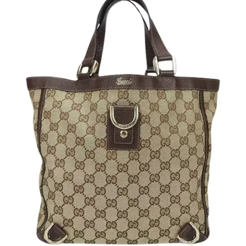 Pre-owned Tote Bags, female, , Size: ONE SIZE Pre-owned Canvas totes - Gucci Vintage - Modalova