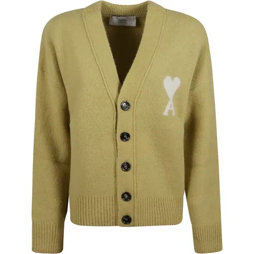 Cardigans, female, , Size: XS De Coeur Cardigan - Ami Paris - Modalova