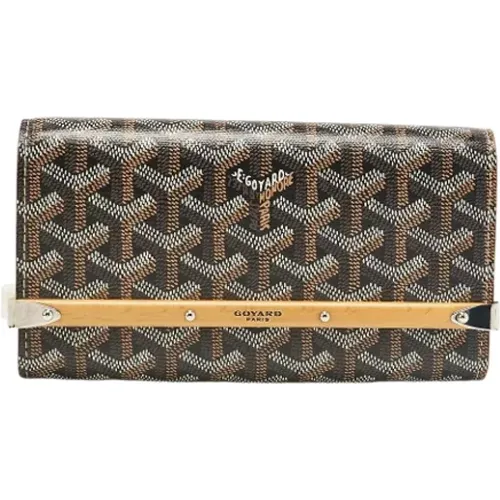 Pre-owned Clutches, female, , Size: ONE SIZE Pre-owned Coated canvas clutches - Goyard Vintage - Modalova