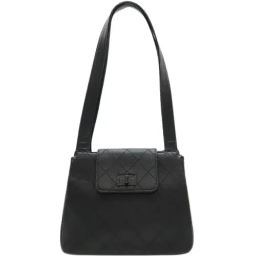 Pre-owned Shoulder Bags, female, , Size: ONE SIZE Pre-owned Vintage Leather Shoulder Bag - Chanel Vintage - Modalova