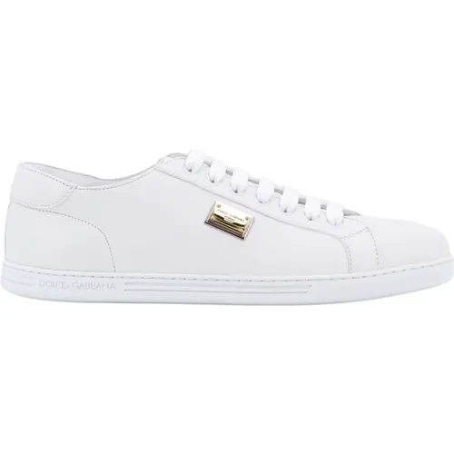 Saint Tropez Leder Sneakers , Herren, Größe: 39 1/2 EU - Dolce & Gabbana - Modalova