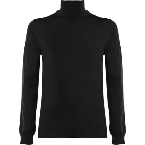 Turtlenecks, male, , Size: 3XL Dark Grey High Neck Turtleneck - Zanone - Modalova