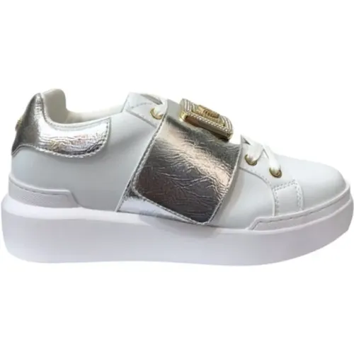 Sneakers, female, , Size: 6 US Nuke45 Sneakers - /Silver - Pollini - Modalova