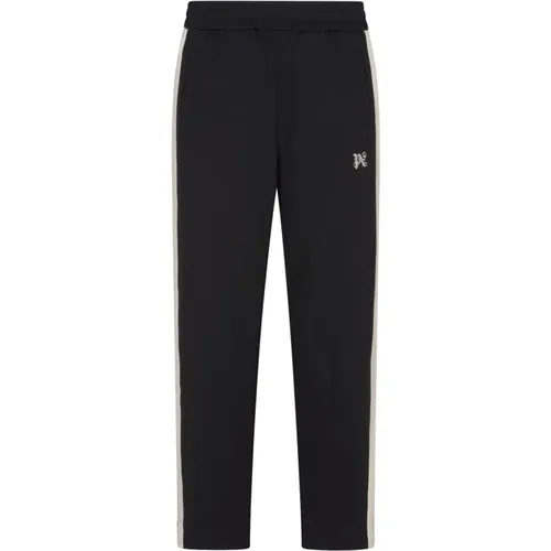 Sweatpants, male, , Size: 2XL Monogram Track Pants - Palm Angels - Modalova