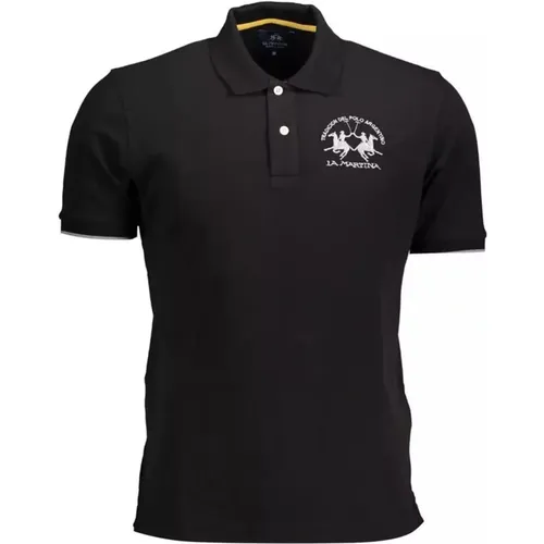 Besticktes Poloshirt mit Kontrastdetails - LA MARTINA - Modalova