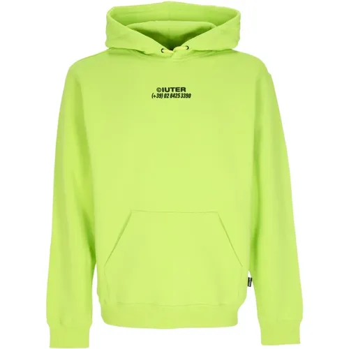 Hoodies, male, , Size: XS Horses Hoodie Lime Long-Sleeved Sweatshirt - Iuter - Modalova