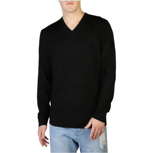 Fall/Winter Man Sweater, V-Neck, 100% Wool , male, Sizes: L, XL, S, M - Calvin Klein - Modalova