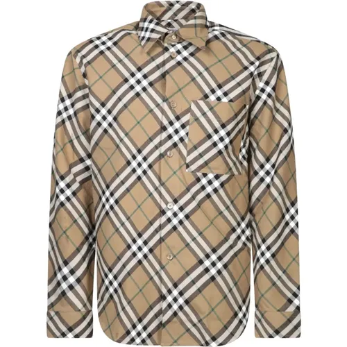 Shirts Upgrade Stylish Classic Look , male, Sizes: L, M - Burberry - Modalova