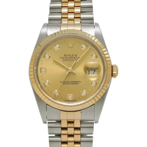 Pre-owned Gold watches , male, Sizes: ONE SIZE - Rolex Vintage - Modalova