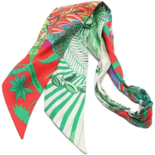 Pre-owned Scarves, female, , Size: ONE SIZE Pre-owned Silk scarves - Hermès Vintage - Modalova