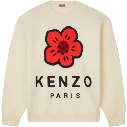 Sweatshirts, male, , Size: S Floral Embroidered Sweatshirt - Kenzo - Modalova