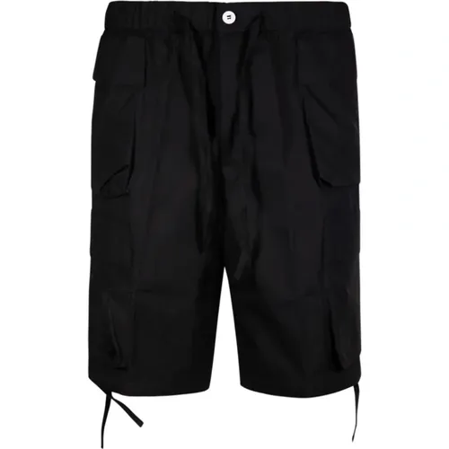 Schwarze Cargo Shorts für Männer , Herren, Größe: XL - Bonsai - Modalova