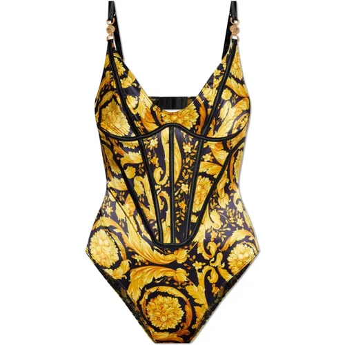 Body, female, , Size: 32C US Patterned bodysuit - Versace - Modalova