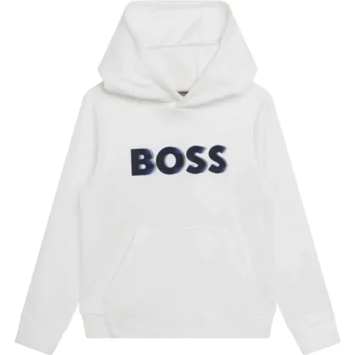 Neuer Junior Weißer Sweatshirt mit Grafikdruck - Boss - Modalova