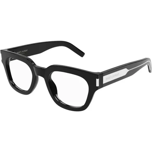 Schwarze Rahmen Sonnenbrille SL 661 , Damen, Größe: 50 MM - Saint Laurent - Modalova