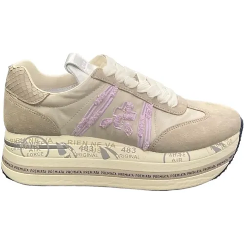 Beth Sneaker in Suede and Nylon , female, Sizes: 4 UK, 5 UK, 6 UK, 7 UK - Premiata - Modalova