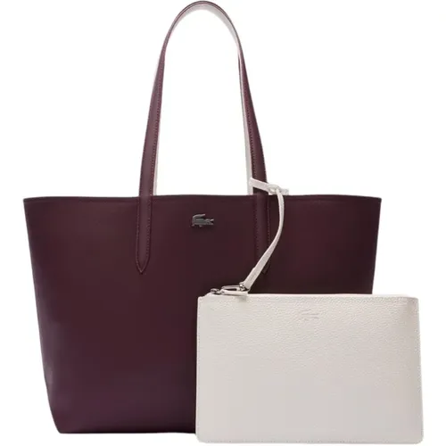 Wendbare Bicolor Shopper mit Geldbörse - Lacoste - Modalova