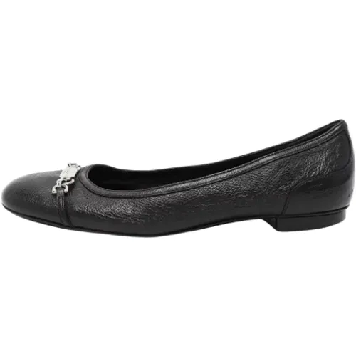 Pre-owned Flats, female, , Size: 6 1/2 US Pre-owned Leather flats - Gucci Vintage - Modalova