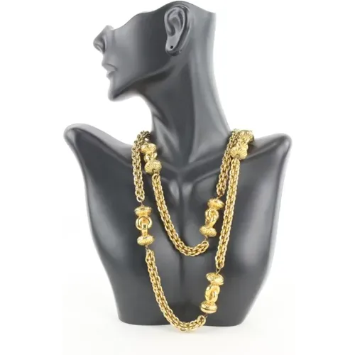 Pre-owned Jewellery, female, , Size: ONE SIZE Pre-owned Gold Chanel Necklace - Chanel Vintage - Modalova