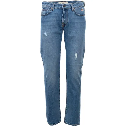 Italienische Slim-Fit Denim Jeans , Herren, Größe: W30 - Roy Roger's - Modalova